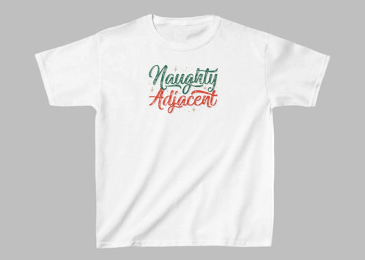 Naughty Adjacent - Kid's Christmas Tee